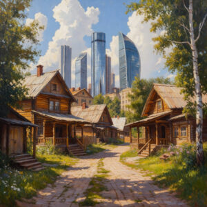 Урбанизация - Картина художника Ивана Новоселова
